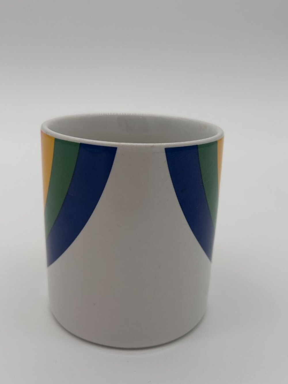 Vintage FTD 1984 Rainbow Ceramic Coffee Mug Tea Cup, Pride, LGBTQIAS2, 12 oz - Picture 2 of 6
